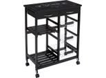 5Five - Carrello Di Servizio Con Rotelle 5 Livelli "Gustaf"" Nero"