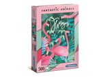 Clementoni 35067 Fenicotteri 500 Pezzi Puzzle Animali Fantastici