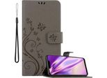 Cadorabo Cover Per Huawei Mate 20 Lite Cover Protettiva In Grigio Cover Protettiva Cover Per Telefono Cellulare Cover Fiori Custodia Fiore