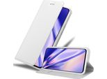 Cadorabo Custodia Per Cellulare Per Samsung Galaxy A90 5G Custodia Protettiva In Argento Cover Etui Book Case Booklet