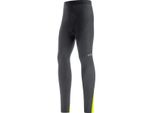 Gore C3 Thermo Plus Pants Uomo Vita Elastica Nero E Giallo Neon Taglia S 100649990807