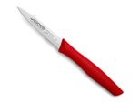 Coltello Mondador Arcos Nova 188522 In Acciaio Inox Nitro E Polipropilene Mango, Lama Rossa 8,5 Cm Con Coprilama E Scatola Da Esposizione