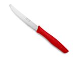Coltello Da Tavola Arcos Nova 188822 In Acciaio Inox Nitrum E Mango In Polipropilene, Rosso, Lama Da 11 Cm Con Coperchio E Scatola Da Esposizione.