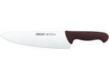 Coltello Da Cuoco Arcos 2900 - Prof 290828 In Acciaio Inox Nitrum E Mango Polipropilene Bianco Ergonomico Con Lama Da 25 Cm, Vetrina.