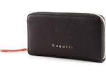 Bugatti Portafoglio Ella Ladies Zip Around Wallet Darkbrown Marrone