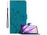 Cadorabo Cover Per Sony Xperia 5 Cover Protettiva In Blu Cover Protettiva Custodia Telefono Cellulare Custodia Fiori Custodia Fiore