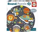 Educa 18908 Spazio 28 Pezzi Puzzle Rotondo