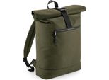 Bagbase - Zaino, Con Parte Superiore Arrotolata, Riciclato RW7779 (Taglia Unica) (Verde Militare)