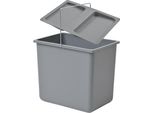 Cestino Interno Hailo 1094079 Con Coperchio Grigio Chiaro 18 L 316 X 226 X 286 Mm