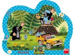 Dino Puzzle Talpa Con Auto Gialla 25 Pezzi