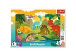 Trefl Trefl Frame Puzzle Dinosaurs, 15 Pcs