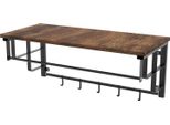 Intirilife Appendiabiti Da Parete Con Ganci Rimovibili Per Cucina, Corridoio, Soggiorno - Mensola Appendiabiti Scaffale Da Cucina
