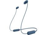 Sony WI-C100 - OhrhöRer Mit Mikrofon - Im Ohr - NackenbüGel - Bluetooth - Kabellos - Blau