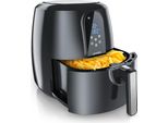 Friggitrice Ad Aria Calda Arendo 1800 W, Friggitrice Xxl Senza Olio, 5,2L, Friggitrice Ad Aria Calda, Airfryer, Calda, Nero
