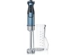Arendo Frullatore A Mano In Acciaio Inox 1000 Watt - Lama A Quattro Lame - Frullatore A Mano - Frullatore A Mano - Brocca Per Frullare - Regolazione Continua Della Velocità - Pulsante Turbo - Piede Del Frullatore Rimovibile - Brocca Di Misurazione Inclusa