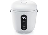 Cuociriso Digitale Arendo 0,8L Con Misurino E Cucchiaio Per Riso, 2 Programmi Di Cottura, Funzione Keep Warm, Timer, 300W, Bianco