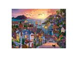 Puzzle Dell'anatolia - Città Costiera Al Tramonto, 1000 Pezzi