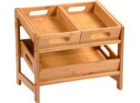 Kesper Scaffale Da Cucina Con 3 Scomparti Rimovibili, 39,5 X 26 X 35,5 Cm, Bambù Kesper 58851