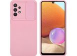 Cadorabo Custodia Per Samsung Galaxy A32 4G Custodia Protettiva In Rosa Custodia Del Telefono Cellulare Tpu Custodia Cover Fotocamera Protezione