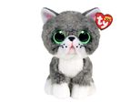 Ty Beanie Boos Fergus - Peluche Grigio Di 15 Cm Con Grandi Occhi Scintillanti, Morbidissimo E Perfetto Per Le Coccole