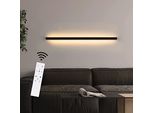 Zmh Led Wall Light Dimmerabile Con Telecomando Lampada Da Parete Per Interni Nero 100CM 15W Moderno Corridoio Up Down Illuminazione A Parete Per Soggiorno Letto Scale
