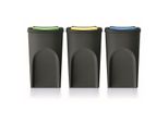 Keden Sorti Box 3X35L Cestino Per Rifiuti - Nero Riciclaggio