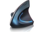 Titanwolf - Mouse Verticale Senza Fili - Mouse Verticale Ergonomico Senza Fili Da 2,4 Ghz - Mouse Verticale Usb - Mouse Senza Fili Dal Design Ergonomico - Adatto Alle Braccia - Compatibile Con Pc E Mac