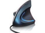 Titanwolf - Mouse Ottico Ergonomico Verticale, Prevenzione Del Braccio Del Mouse/Braccio Da Tennis (Sindrome Rsi), 1000/1600 Dpi, Compatibile Con Windows E Mac