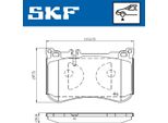 Skf Set Di Pastiglie Freno Anteriori Adatto Per MERCEDES-BENZ Classe S Berlina (W222, V222, X222) Vkbp 80631