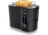 Tostapane Arendo A Fessura Corta, Attacco Per Rotolo Di Pane, Involucro Isolato Termicamente, Display, Touch