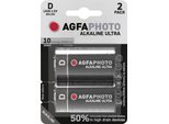 Batteria Agfaphoto Alcalina Ultra D 1,5 V In Blister Da 2 Pezzi