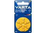 10X Batteria Varta 70262 Acoustic Special PR70 (10), 6 Pezzi In Blister - Batteria A Bottone Zinco-Aria, 1,45 V Per Apparecchi Acustici