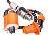 Kit Di Aggiornamento Dell'accensione Naraku Bobina Ad Alta Uscita A 1 Pin E Candela Iridium A Filetto Corto Per Minarelli 2T Orizzontale, Verticale Ac, Lc