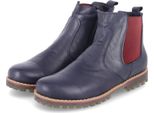 Andrea Conti Stivaletti Da Donna/ Chelsea Boots Blu Scuro In Pelle Liscia Taglia: 41