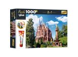 Set Di Puzzle Trefl 2In1 Castello Di Drachenburg Nella Siebengebirge, Germania 1000 Pezzi Con Colla