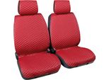 Cover-Tech Coppia Di Coprisedili Anteriori Universali Skeentex Bordeaux/Bianco