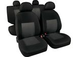 Set Coprisedile Lampa Classic Grigio/Nero In Poliestere E Jacquard