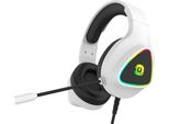 Canyon Gaming Headset Shadder GH-6, Retroilluminazione Rgb, Usb + Jack Da 3,5 Mm, Cavo Da 2 M, Bianco