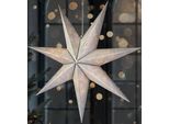 Brubaker Stella Di Natale Da 60 Cm Per Interni - Stella Dell'avvento A Led Da Appendere - Stella Luminosa Da Appendere, Argento