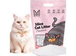 3,8L Mersjo Lettiera Per Gatti Al Silicio Sensitive – Senza Profumo Né Coloranti, Ipoallergenica