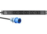 Lanview 19'' Rack Mount Power Strip 1U 16A With 10 X C13 Socket (LVR-3MIEC-AMP-10C13)