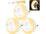 3 Pezzi Led Presa Luce Notturna Dimmerabile Sensore Crepuscolare, Lampada Notturna Auto/On/Off Touch Camera Da Letto Soggiorno Corridoio Scale Seminterrato, Bianco Caldo