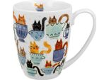 Duo Animals Classic Mug 360 Ml Cat's World - Tazza Da Tè Per Gatti In Porcellana Bone China