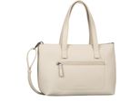 Tom Tailor Elis Zip Shopper Borsa A Tracolla Borsa Con Manico , Colore: Bianco Sporco