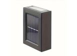 Lampada Solare Da Esterno In Confezione Da 2 Pezzi, Lampada Solare A Led IP65, Applique Senza Fili, 10 X 7,5 X 3 Cm - Duolumo