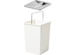 Bidone Interno Hailo 1045119 Bianco 15 Litri 220 X 230 X 350 Mm Con Coperchio