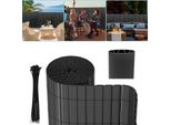 Aopunly Pvc Privacy Screen Schermo Privacy Per Recinzione Giardino Resistente Alle Intemperie Grigio 180X900Cm