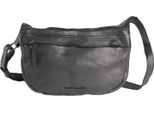 Harold's Pelle Borsa A Tracolla Submarine Shoulderbag Zip Black Nero