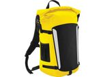 Quadra - Zaino "Slx"", Impermeabile, 25L RW10310 (Taglia Unica) (Nero/Giallo)"