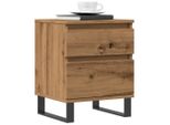 Maison Exclusive - Comodino In Rovere Artigianale 40X35X50 Cm Materiale Ligneo